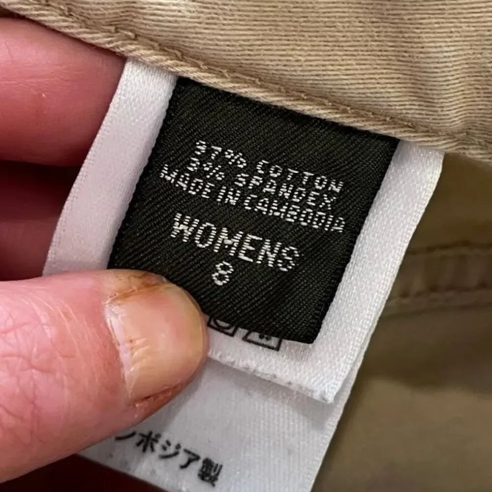 Eddie Bauer Womens Bootcut Jeans High Rise Denim Cotton Blend Stretch Tan Size 8 - Picture 8 of 12